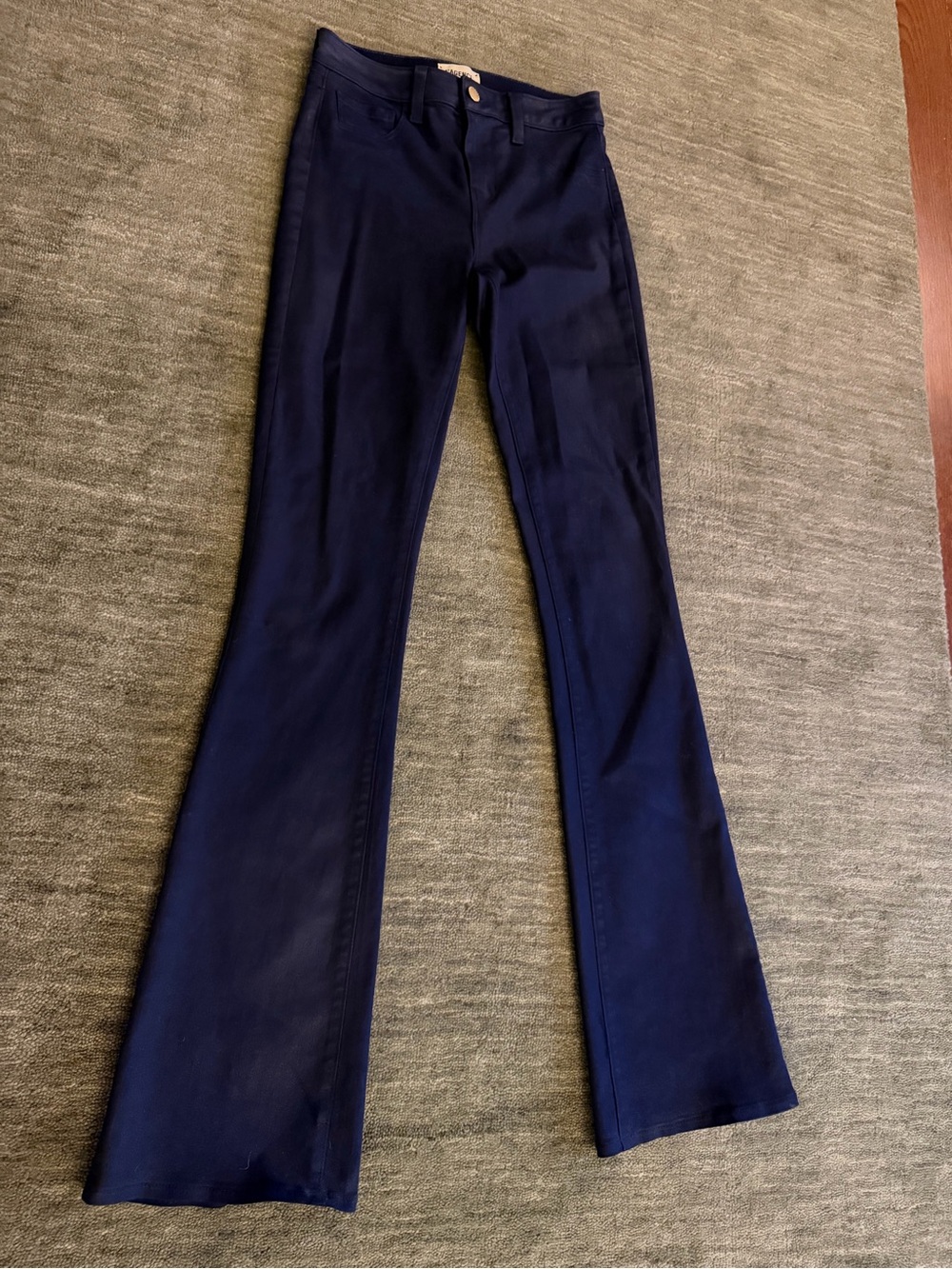 L'AGENCE Navy Flare Bootcut Pants